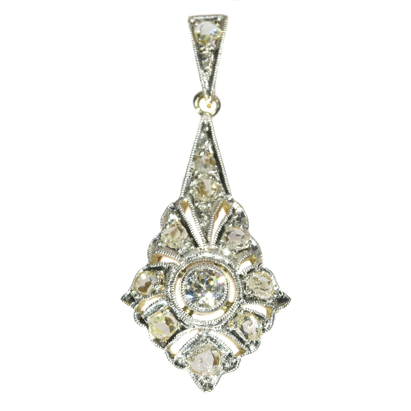 Diamond Art Deco pendant